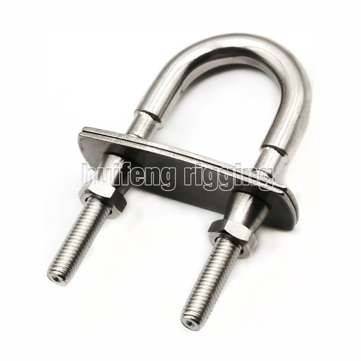 U bolt med selvpendling av sikkerhetsmuttere